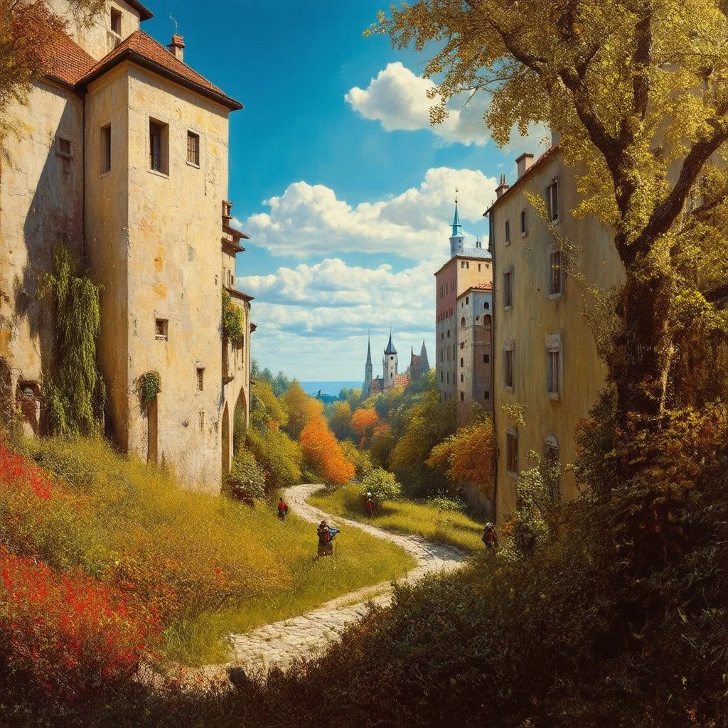 An odd city, fake, Lutenblag, Molvania, Max Ernst odd view