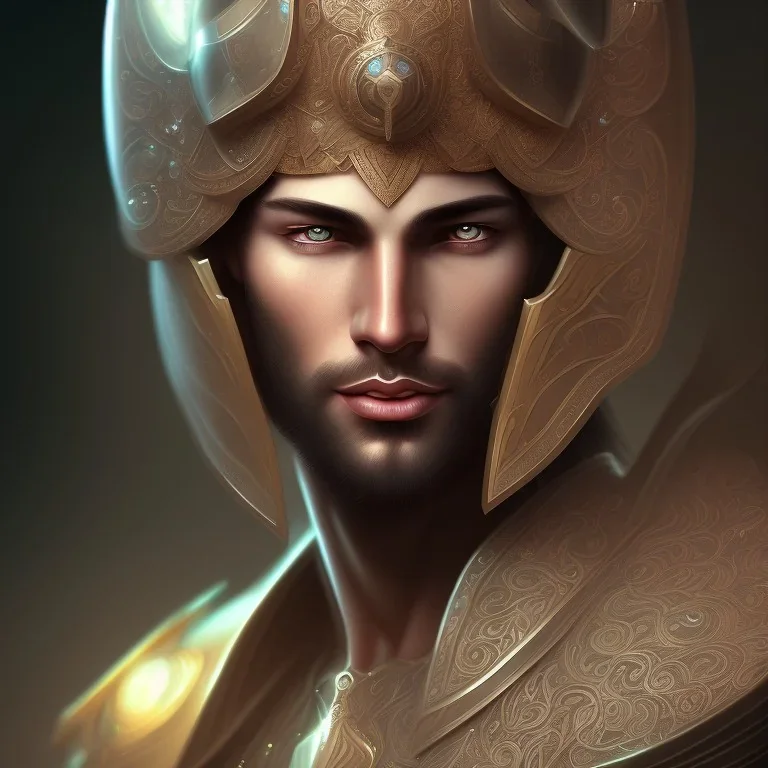  intricate, sharp focus, illustration, highly detailed, digital painting, concept art, matte, masterpiece head front view Arabian Knight man