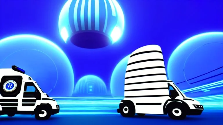 A police Tesla Cybertruck is chasing a Tesla 'Model S Plaid' at top speed, on the 'Cloud City' of the planet Bespin (from Star Wars). CINEMATIC. WIDE ANGLE LENS.