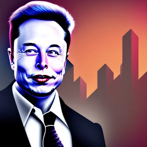 Elon musk huge smile big lips