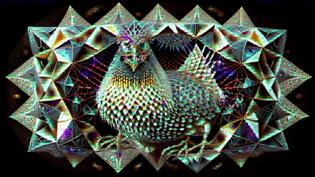 impossible octaedric jeweled paradox geometry infinite chicken with many eyes