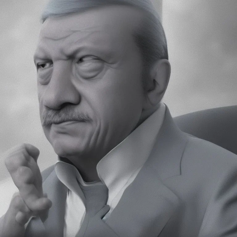 Recep Tayyip Erdogan as Papa Smurf