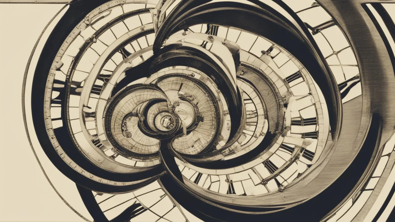 آلة زمنية ترمز إلى فكرة السفر عبر الزمن