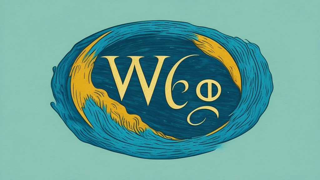 this logo in van gogh style