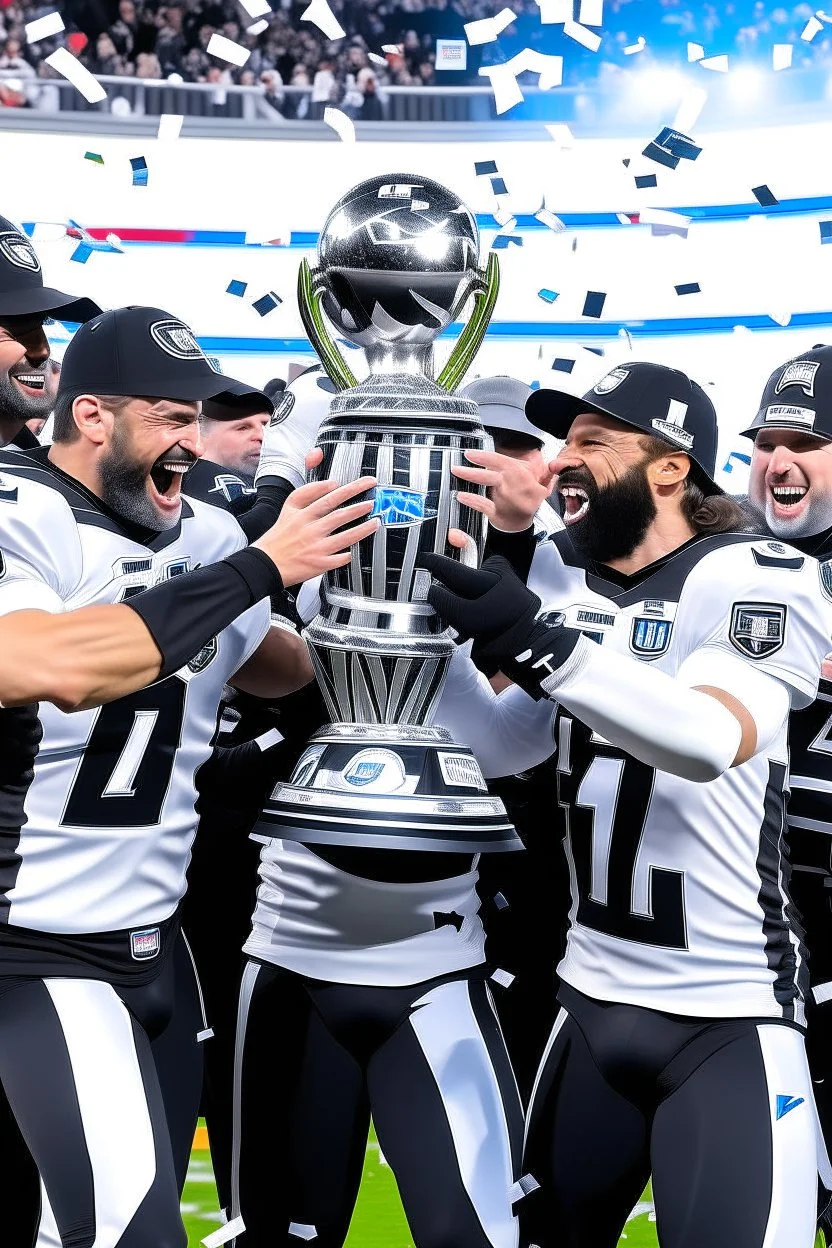 Las Vegas Raiders winning a superbowl against the Carolina Panthers