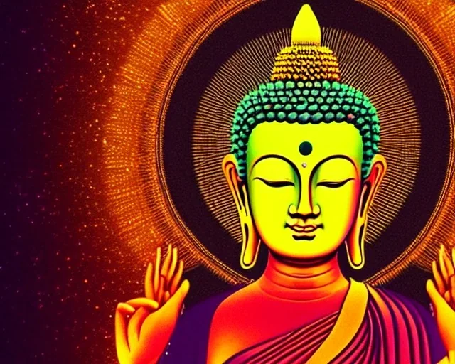 Buddha, bliss, hologram,