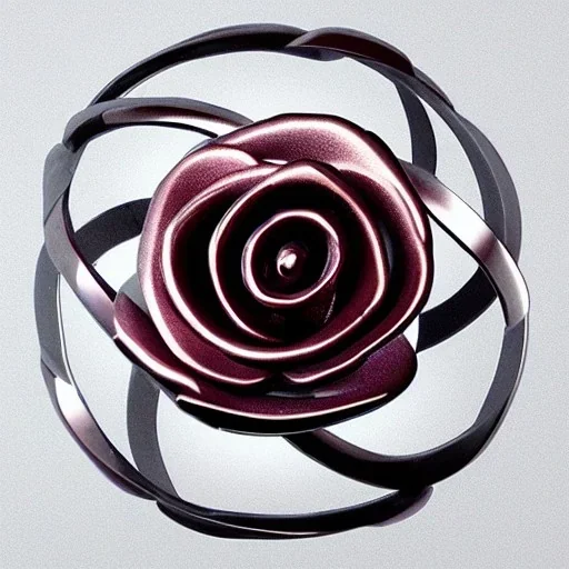 metal rose futuristic