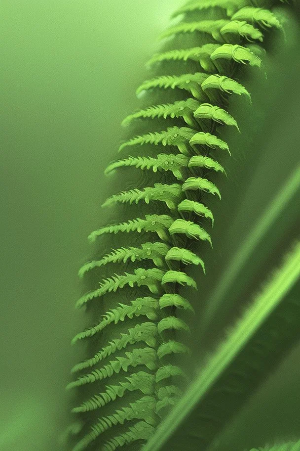 Fern monster, hyperrealistic cinematic, extreme closeup, sharp focus, detailed and intricate, cinematic composition