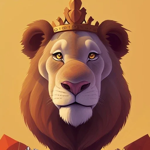 a Portrait of king lion as Brian Kesinger,Gediminas Pranckevičius,Gediminas Pranckevičius,Kilian Eng