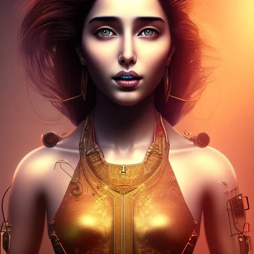 Tamanna bhatia , face and shoulders , golden hour , circuitry, 16k , beautiful eyes