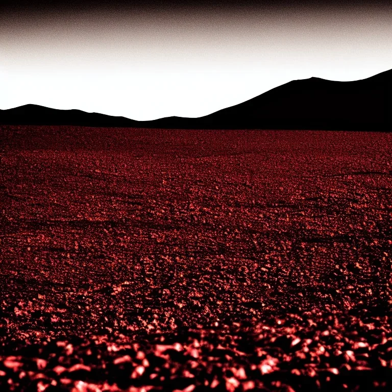 Chili landscape, black background