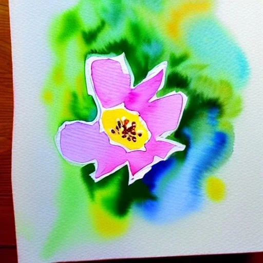 water color flower painting