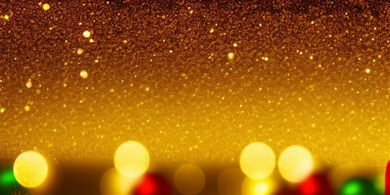 Festive abstract Christmas bokeh background - golden bokeh lights, beige - New Year, Anniversary, Wedding, banner