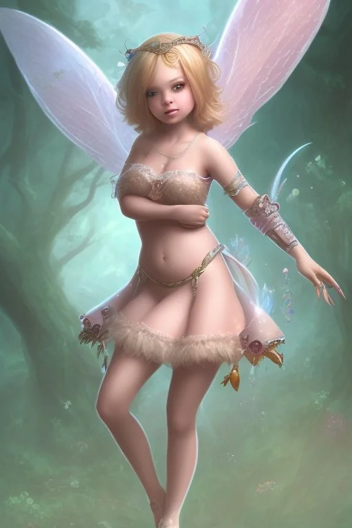 Cute and fat fairy girl