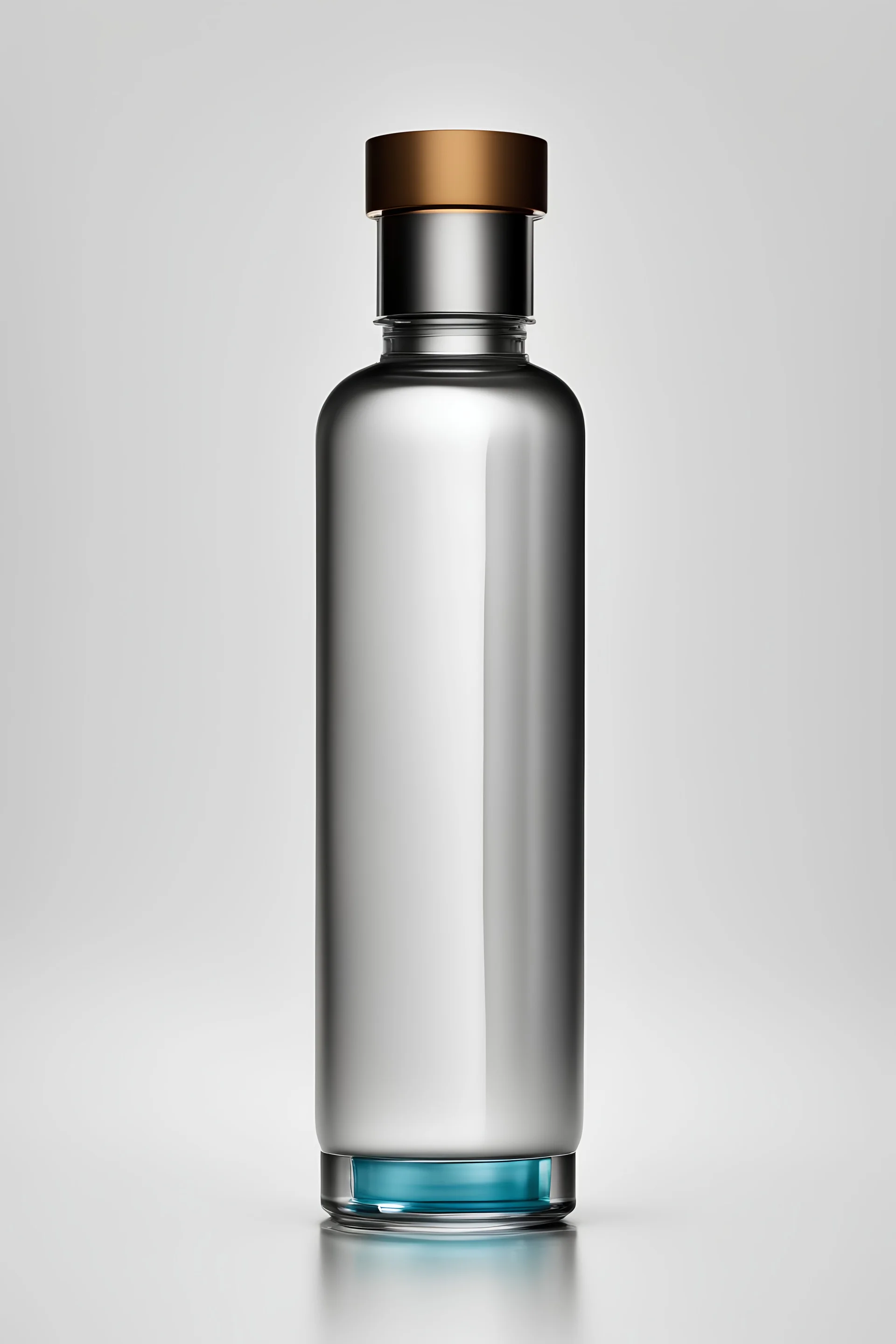 SERUM BOTTLE ON WHITE BACKGROUND