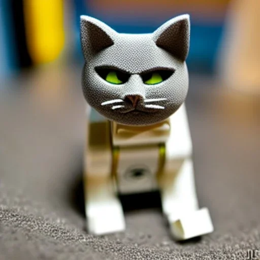 Eerie photo Lego cat