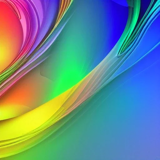  cool abstract wallpaper with all the colors, volumetric lighting, swirly