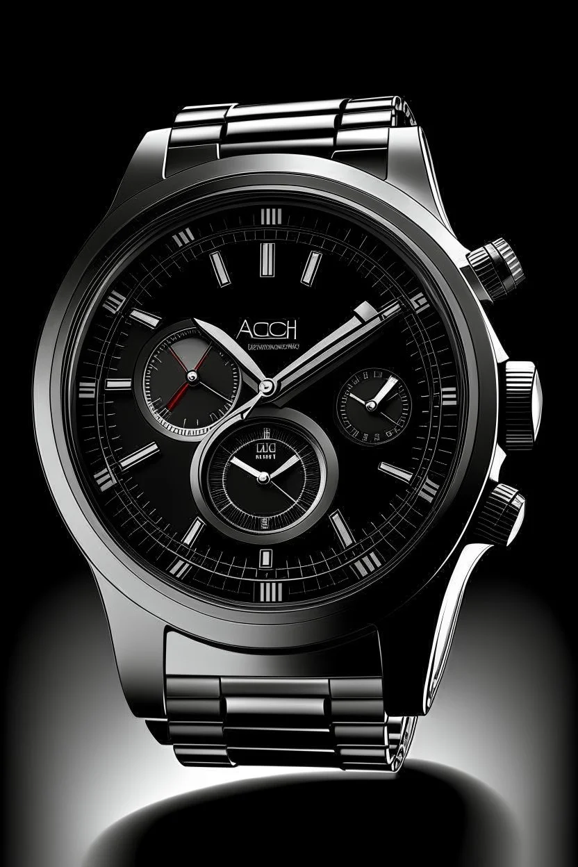 Design an image that portrays an Audi watch as a symbol of sophistication and performance, with a reflection of an Audi logo on the watch face, emphasizing the strong connection between Audi's automotive excellence and precision timekeeping."