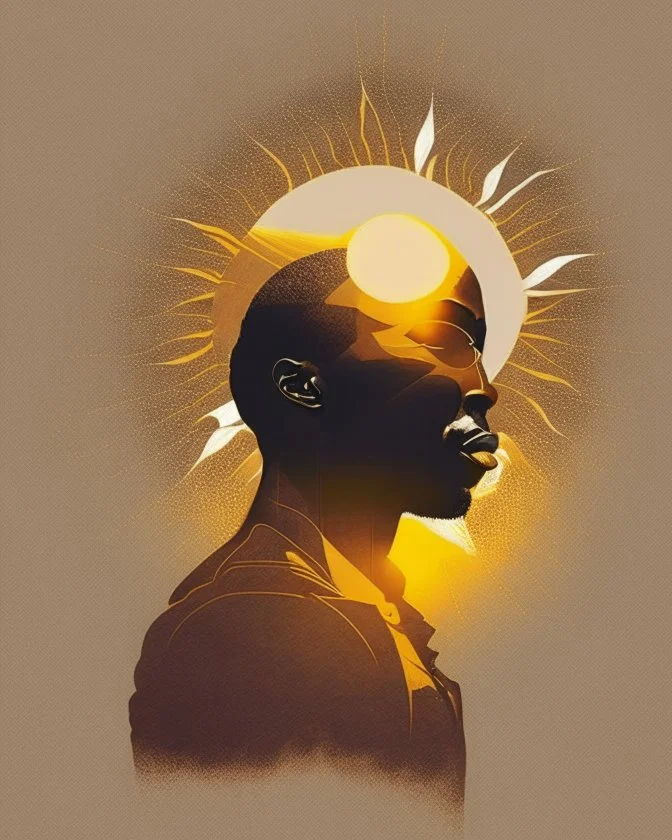 Black man under the sun design