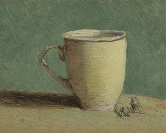 Portrait of a cup by Van Gogh