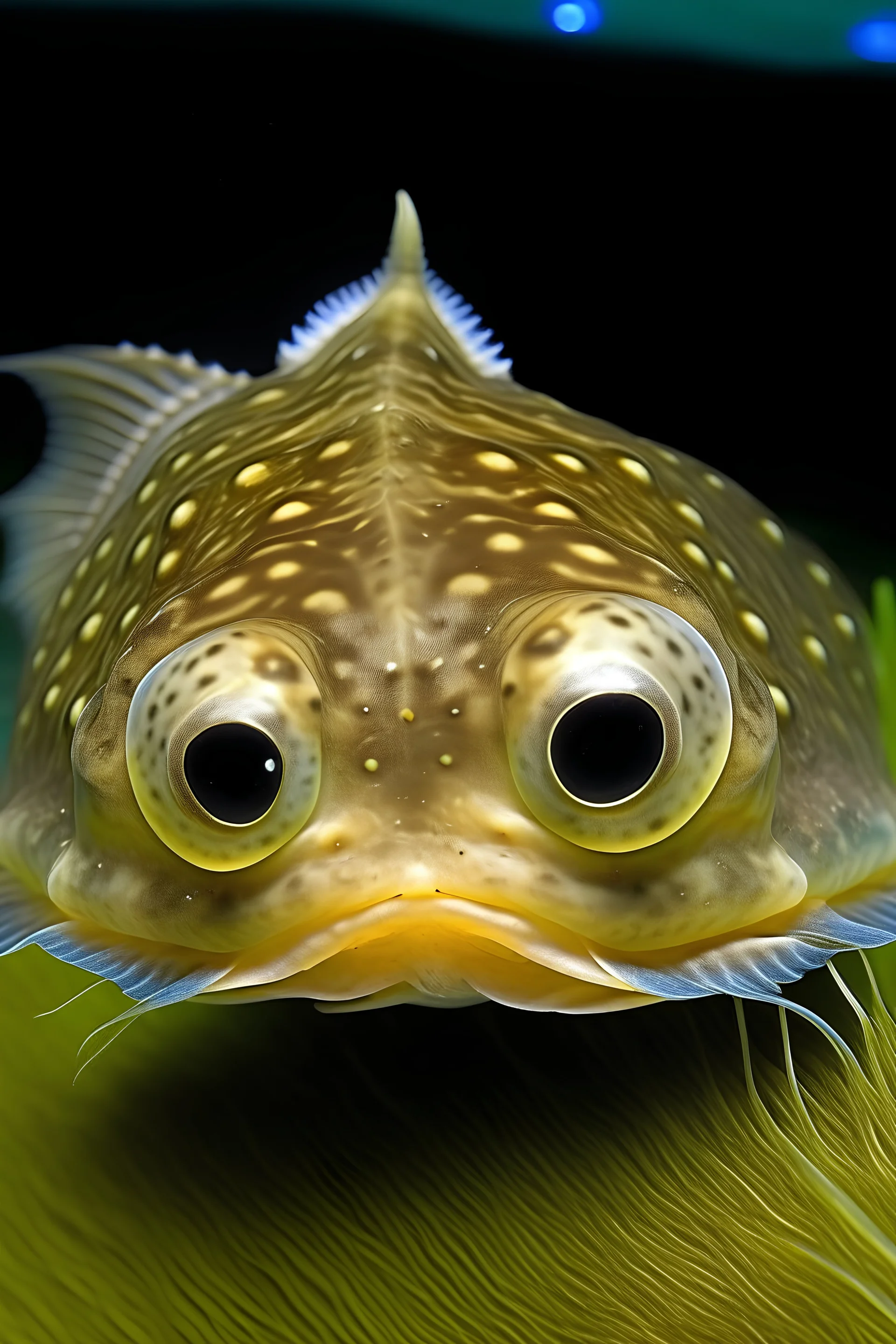 plaice fish human face