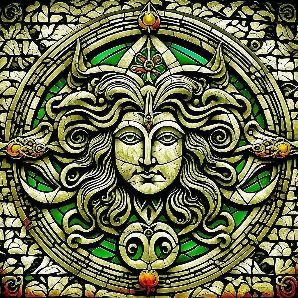 Absolutely, let’s infuse your prompt with vibrant hues! "Symbol of Sicily: The iconic Medusa head at the center offers protection against evil with its piercing gaze. Encircled by three dynamic legs, each representing the ceaseless motion and energy of life on the island. A kaleidoscope of vivid colors—brilliant golds, fiery reds, and lush greens—bring this emblem to life, symbolizing the rich cultural tapestry and natural beauty of Sicily. The warm and harmonious hues evoke the island's sun-so
