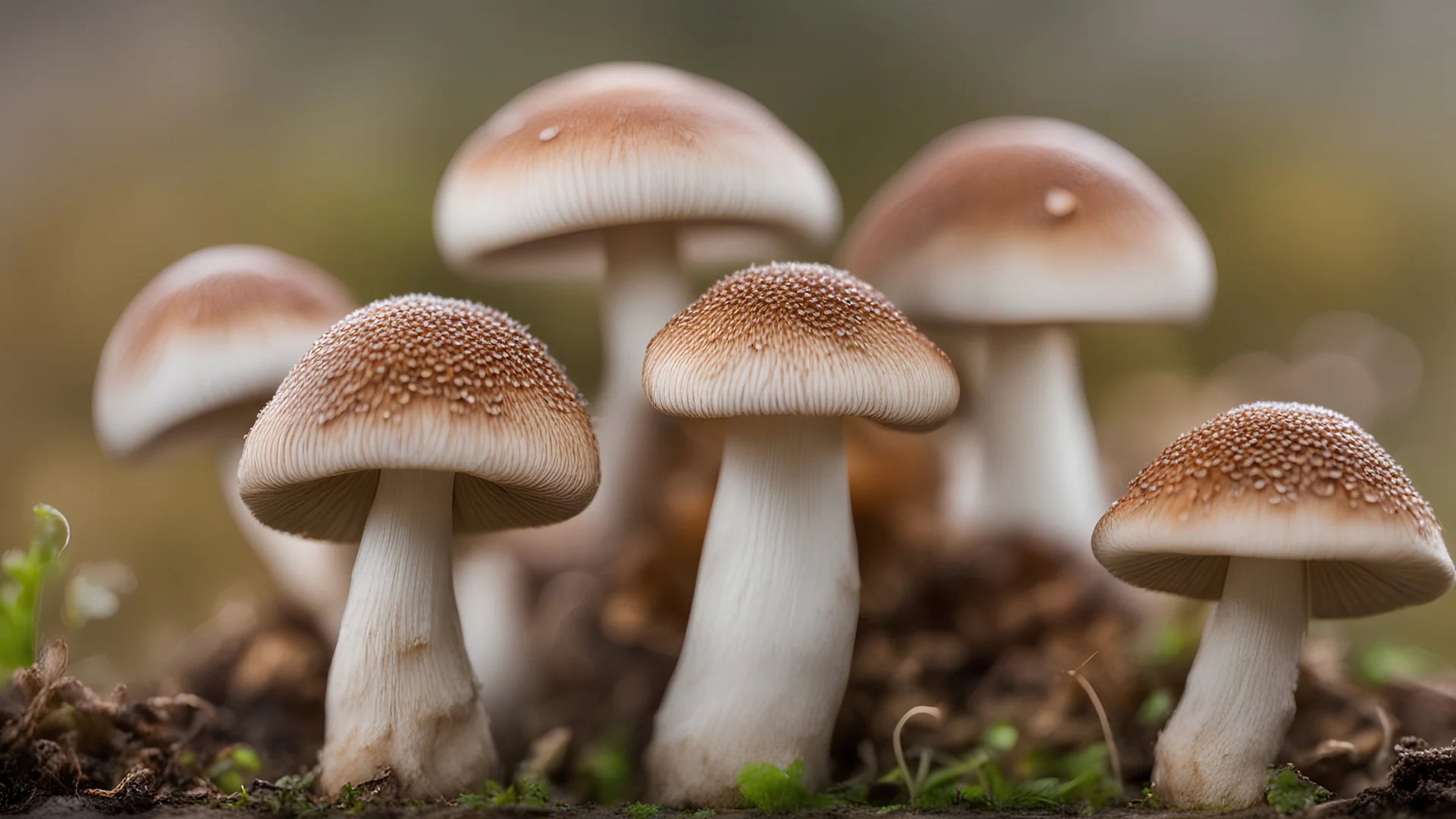 mushrooms with macro view but close up with 24-70 lens