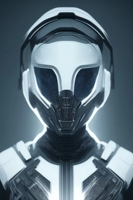 All Black suit Ana de Armas soldier, portrait, ghost mask, wearing high tech mask, white smoke, dark, rage, sorrow, high definition, ultra 8 k, volumetric lighting, blue fire, fog