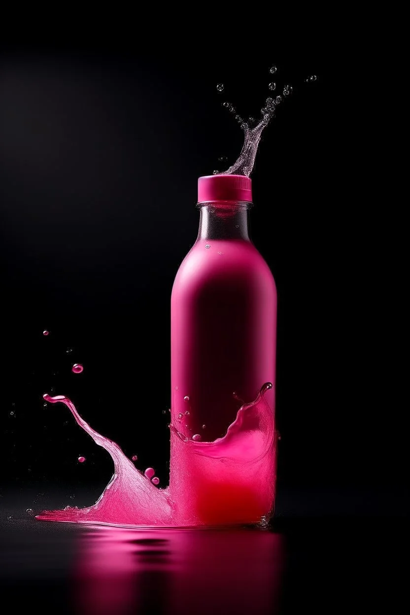 Botol warna pink hanyut