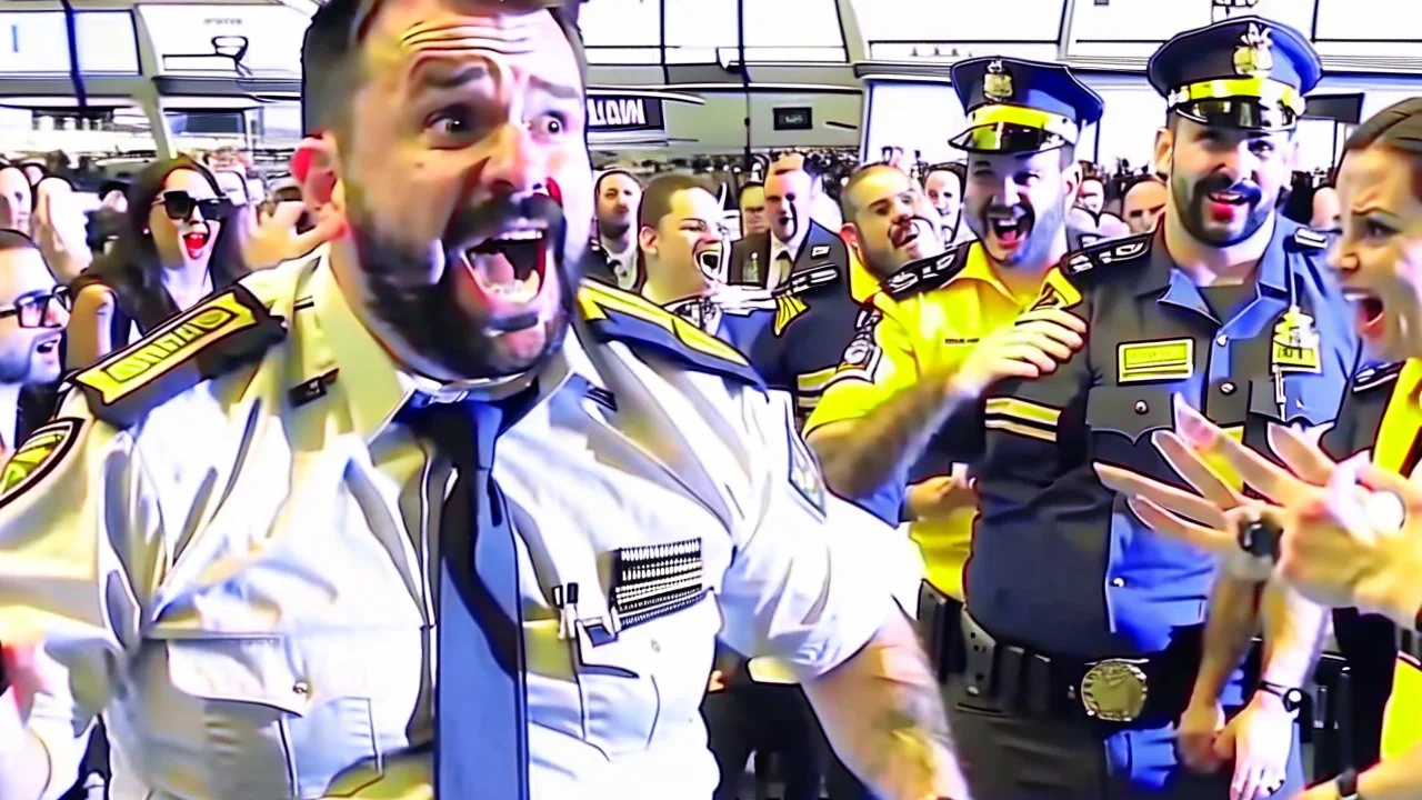 drunk pilot gets confronted by crowd of travelers at airport