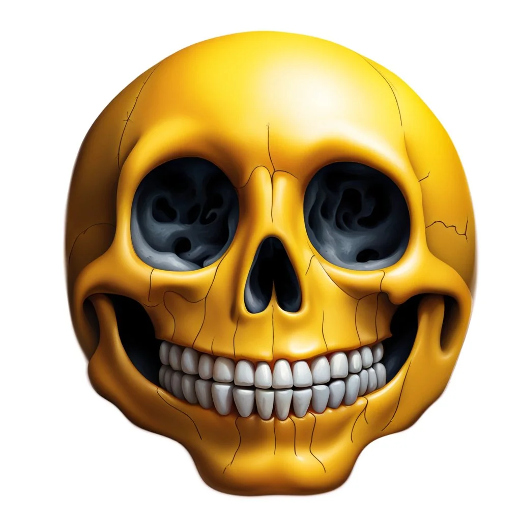 ANATOMICALLY CORRECT SKULL OF A SMILEY FACE