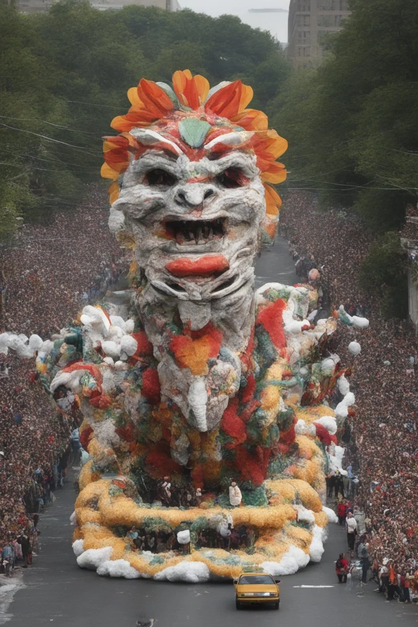 macy's day float of an axolatl