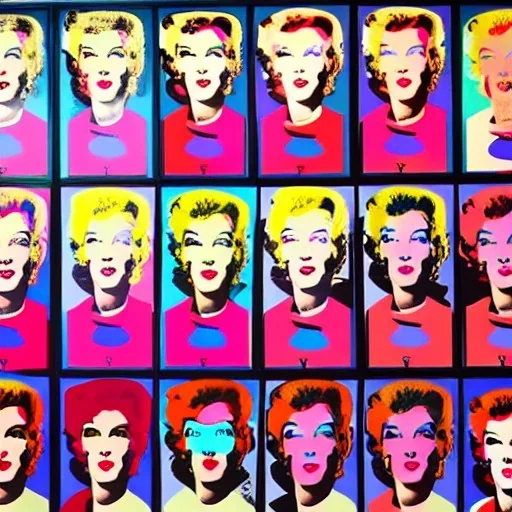 Andy Warhol selfie