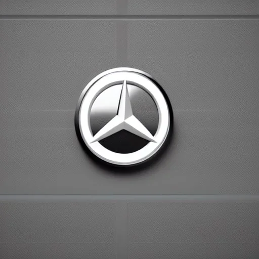 mercedes brand logo futuristic robot