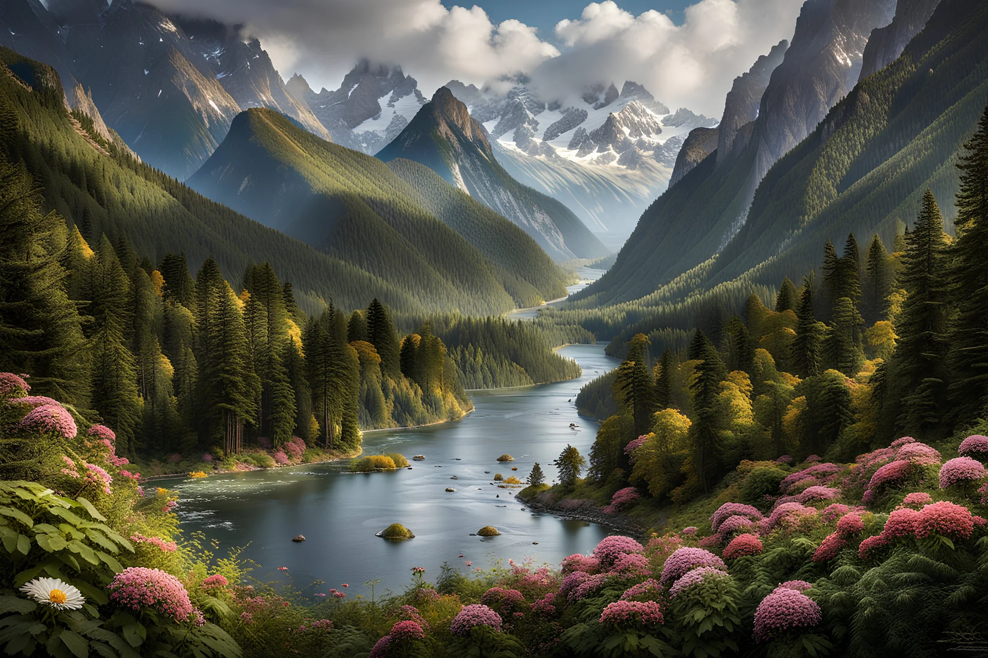 A magnificent picture. The scene of thousands of troops, the details of birds and flowers, the magnificence of thousands of trees and forests, and the grandeur of thousands of mountains and rivers.