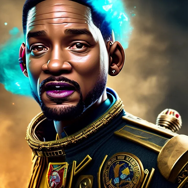 ein perfektes bild von will smith als azteke,portrait,realistic, 3drender, sony alpha 7IIIs, perfect face, sharp focus