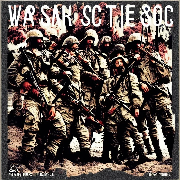 music album cover , war