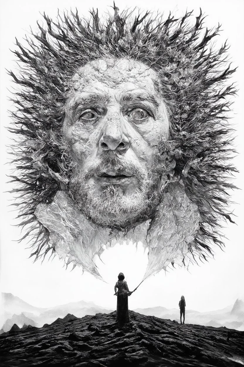tom lee ethereum oracle of delphi seeing the future in the style of surrealism black and white