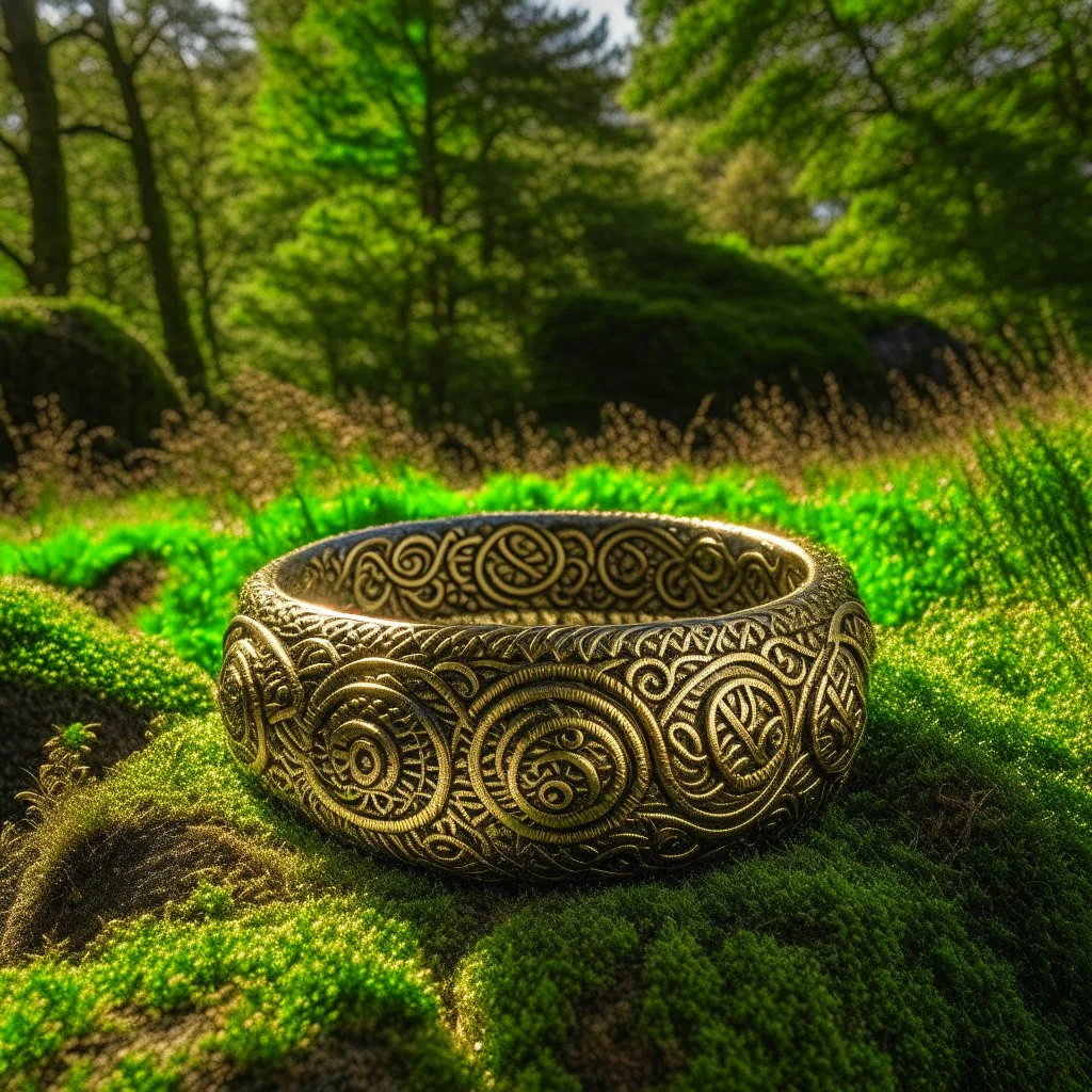 European pagan ringerike art with nature