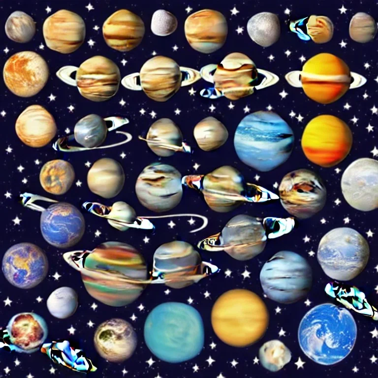 planets in space