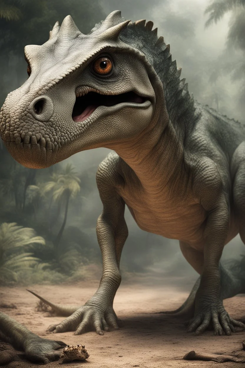 dinosaures living with reptilians millions of years ago on earth