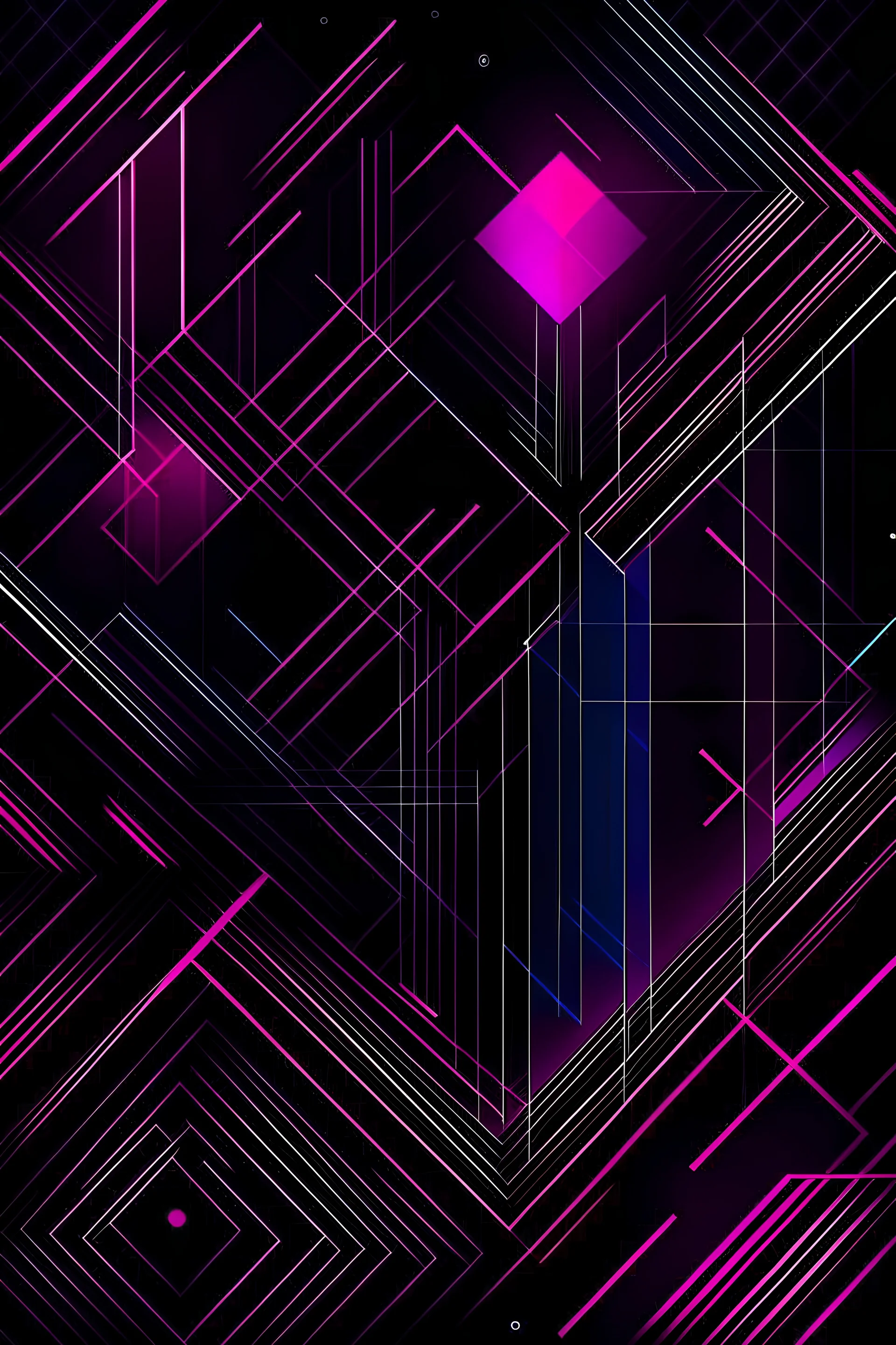 geometric vectors violet to magenta with black background