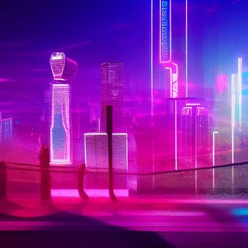 cyberpunk almaty Retrowave