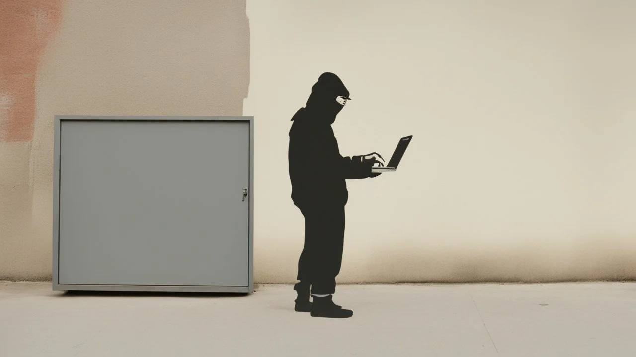 hacker by banksy