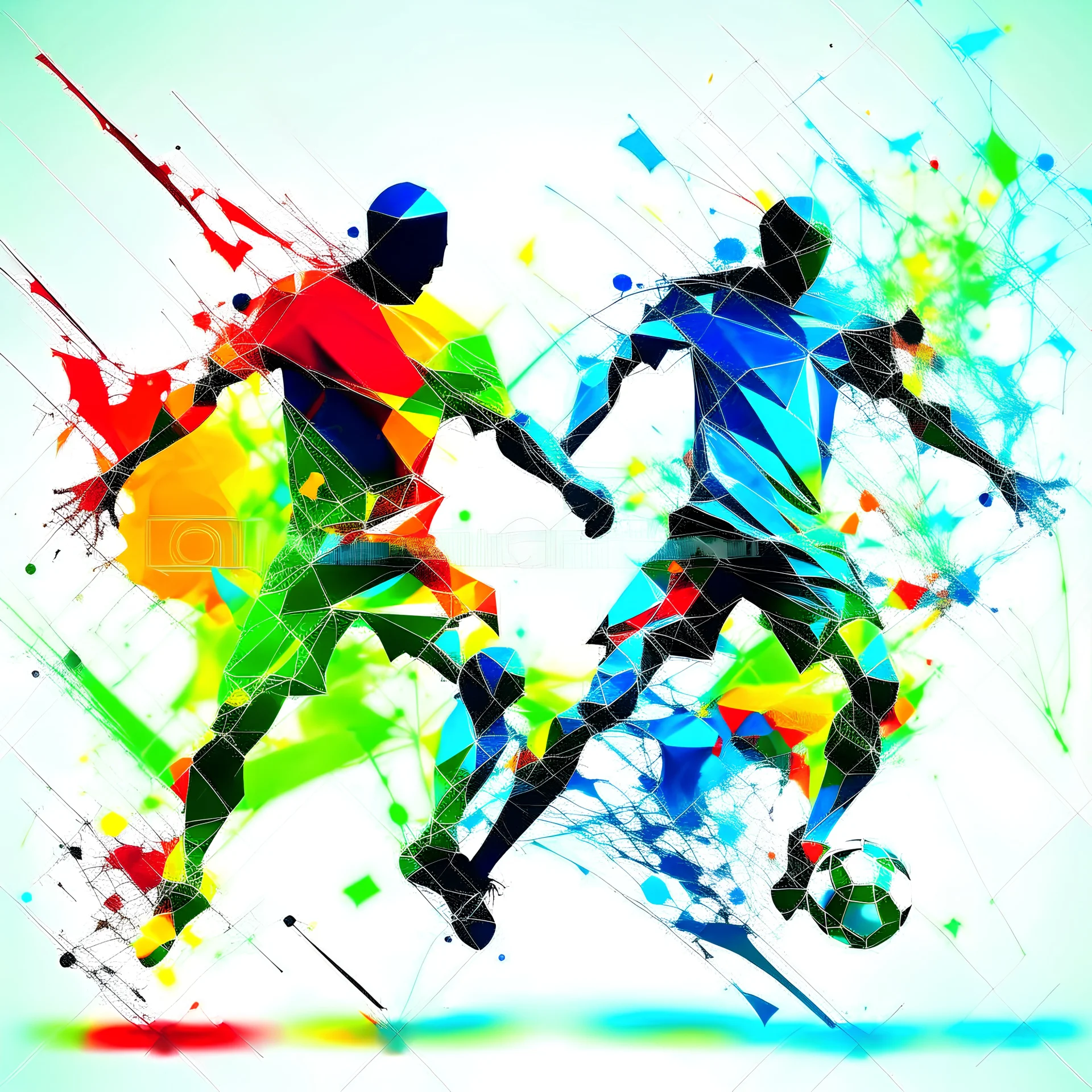 Abstract football game