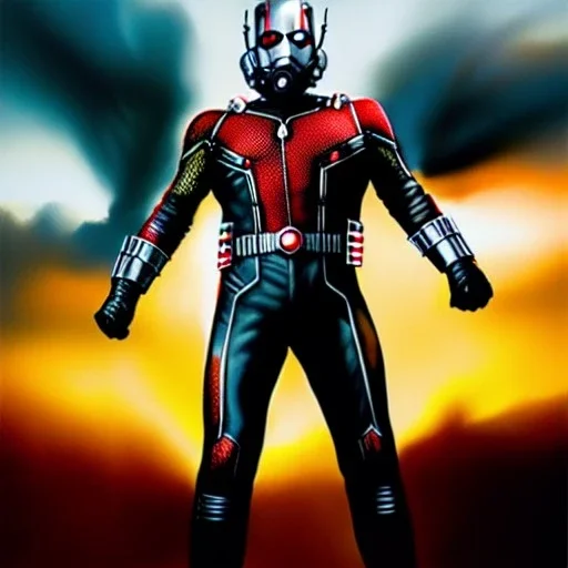 Ultra detailed fullbody Portrait in oil on canvas of ANT-MAN with Armor,intense stare,extremely detailed digital painting, extremely detailed face,crystal clear Big eyes, mystical colors ,perfectly centered image, perfect composition, rim light, beautiful lighting, 8k, stunning scene, raytracing, anatomically correct, in the style of robert e howard and Ken Kelley and Ohrai Noriyoshi and Simon Bisley and tomzj1