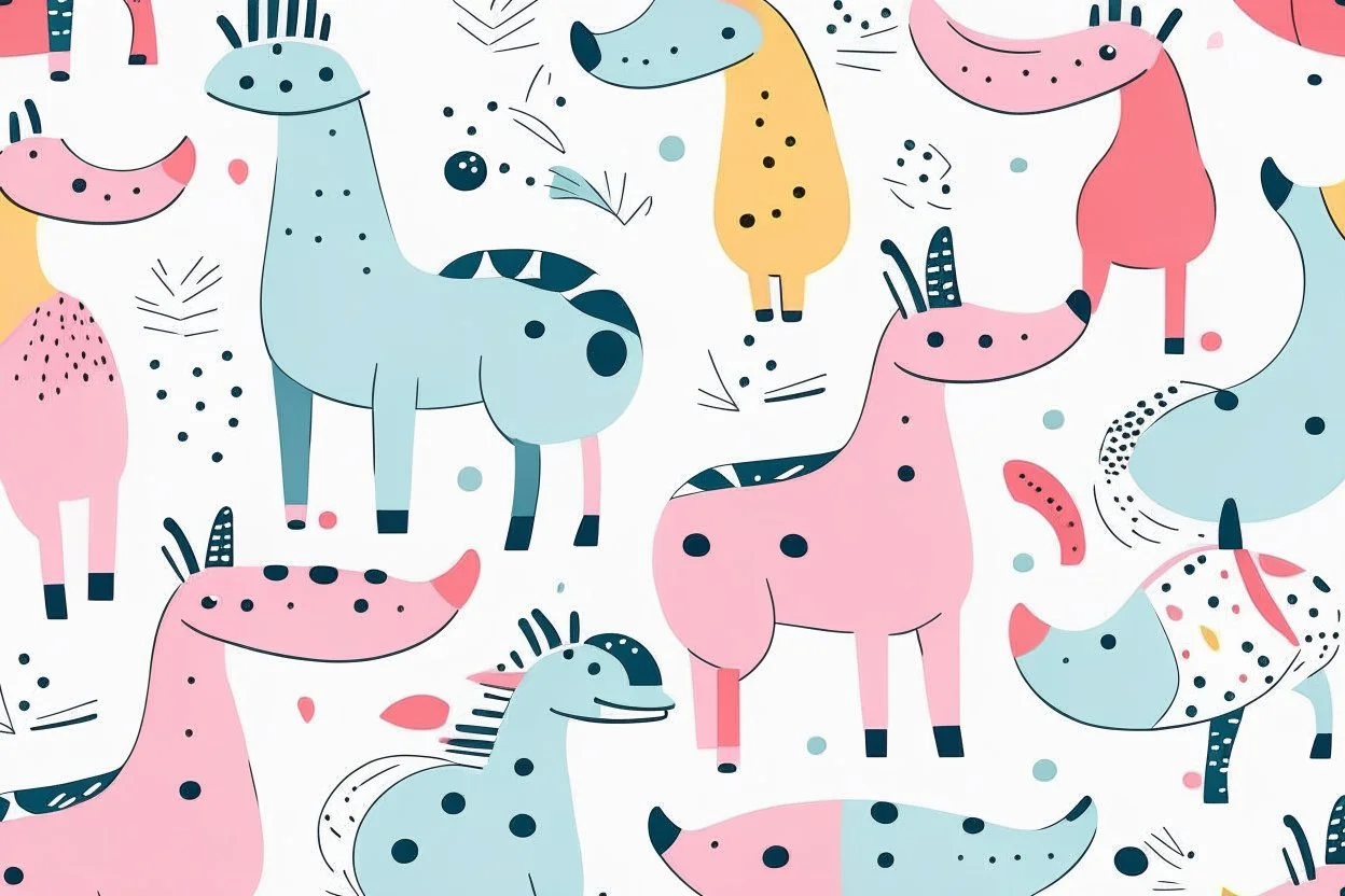 cool fun design party animal theme simple 3 colours