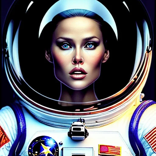 A Hollywood actress in a space suit