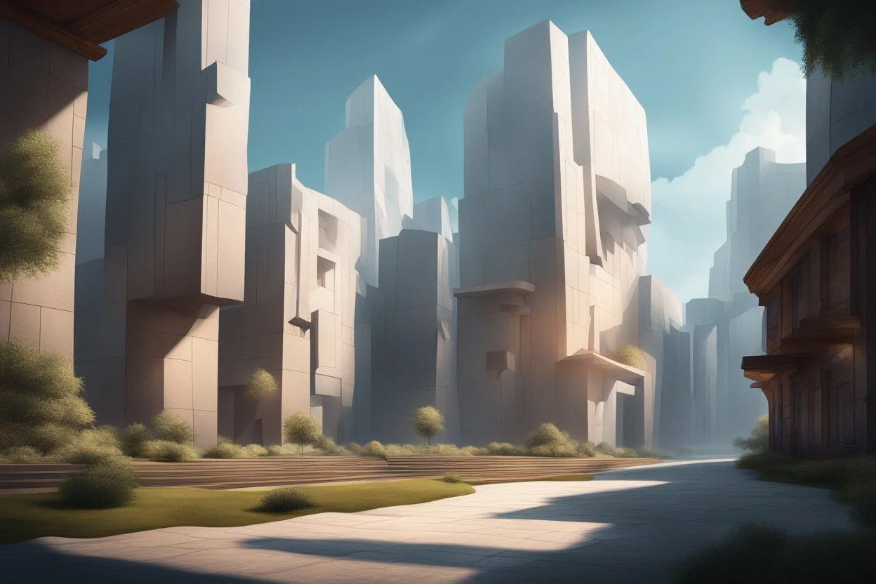 background for an architectural environment designer's portfolio and creativity