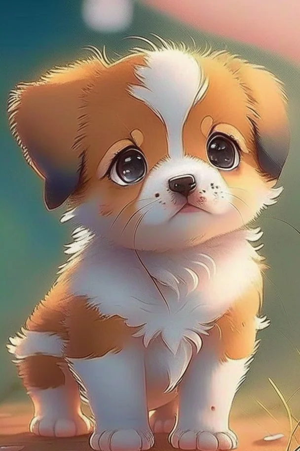 cute puppy anime